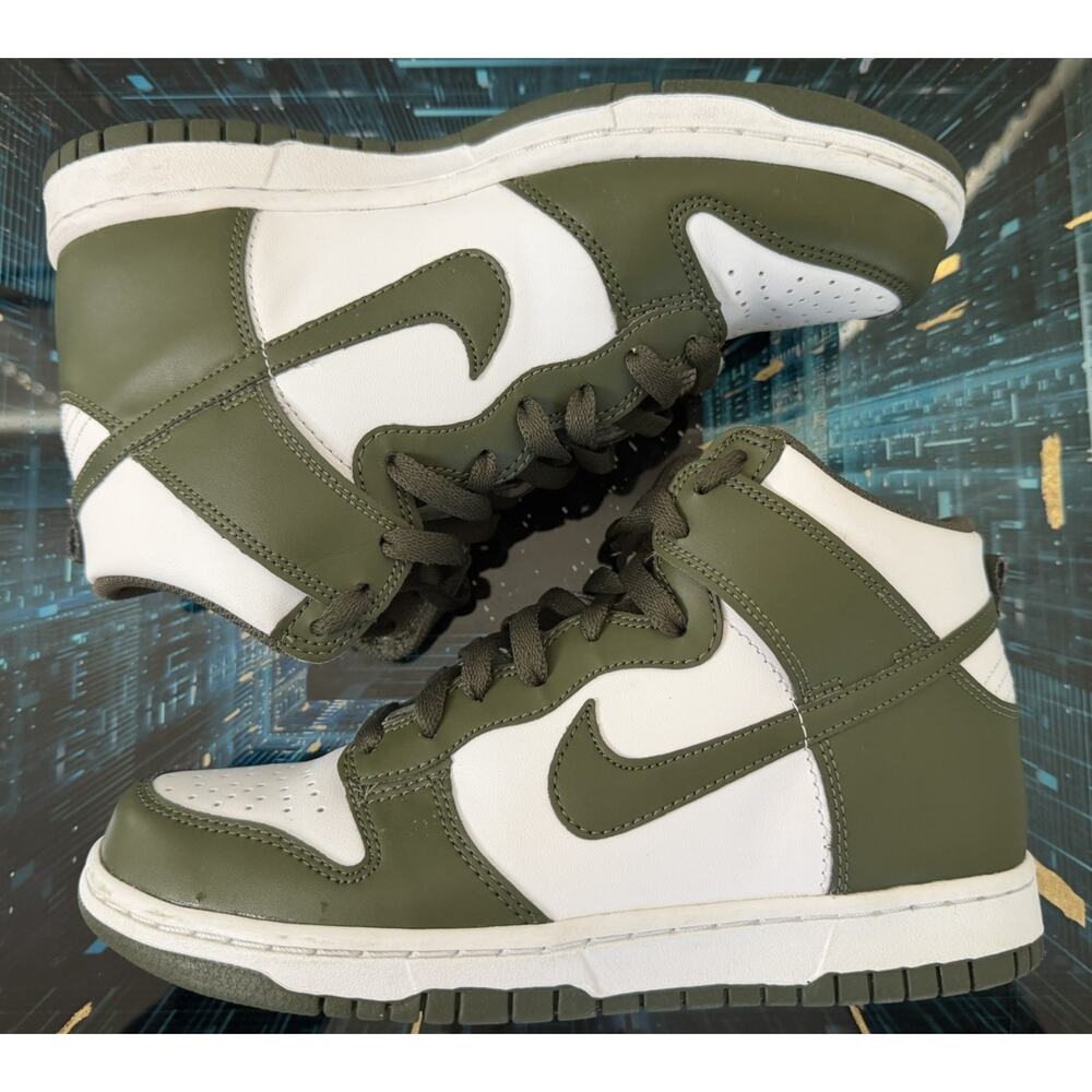 Nike Dunk Cargo Khaki High White Olive‎ Green Youth 6.5Y DB2179-105